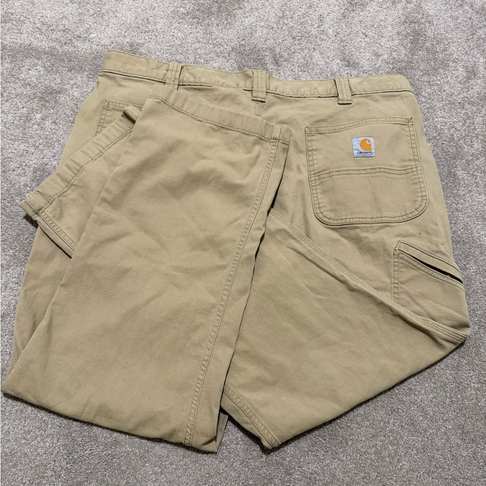 Carhartt RUGGED FLEX RELAXED FIT
CANVAS WORK PANT 40x32 khaki tan work pants